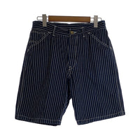 JOE McCOY ジョーマッコイ 8HOUR UNION ウォバッシュストライプ ワーク ショートパンツ ネイビー Size 32 福生店
