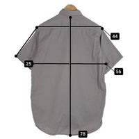 60's BIG MAC ビッグマック マチ付 半袖 ワークシャツ グレー VAT DYED ペニーズ Size M 相当 福生店