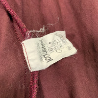 80's STUSSY ステューシー オープンカラーレーヨンシャツ 長袖 プレーン ボルドー USA製 黒タグ Size L 福生店