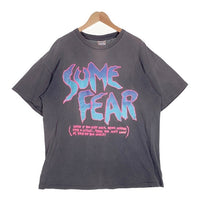 90`s SOME FEAR プリントTシャツ ブラック USA製 Size XL 福生店