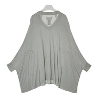 Maison Martin Margiela メゾンマルタンマルジェラ S31HA0482 ④ シルク×リネン ドルマンスリーブ Vネックセーター グレー size1 瑞穂店