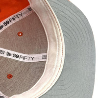 90's New Era ニューエラ MLB ニューヨーク・ヤンキース 59FIFTY ベースボールキャップ オレンジ ウール USA製 Size 7 1/8 (56.8cm) 福生店