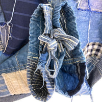 JUNYA WATANABE COMME des GARCONS MAN ジュンヤワタナベ コムデギャルソンマン WO-P009 AD2014 インディゴ 和柄 パッチワーク イージーパンツ インディゴ sizeS 瑞穂店