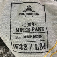 PINK BROTHERS パイクブラザーズ デニムパンツ ダブルニー 布パッチ インディゴ size31 瑞穂店