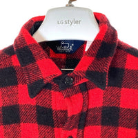 WOOLRICH ウールリッチ WPL6635 ウールネルシャツ USA製 チェック柄 長袖 レッド sizeL 瑞穂店