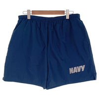 U.S.Navy new balance ニューバランス トレーニングショーツ ショートパンツ ネイビー リフレクタープリント USA製 Size XL 福生店