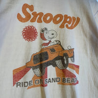 TOYS McCOY トイズマッコイ SNOOPY TEE RIDE ON SAND BEACH スヌーピー プリントTシャツ ナチュラル TMC2525 Size L 福生店