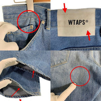 WTAPS ダブルタップス 20AW BLUES BAGGY TROUSERS ブルースバギー デニムパンツ USED加工 ライトブルー 202WVDT-PTM06 Size 02 福生店