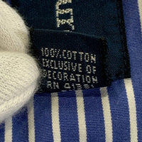 Ralph Lauren ラルフローレン CLASSIC FIT ボタンダウン ストライプシャツ ブルー ホワイト Size 16 福生店