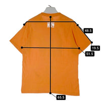 STUSSY ステューシー 紺タグ USA製 シングルステッチ LIVIN XL Tシャツ オレンジ sizeM 瑞穂店