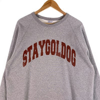 WALLA WALLA SPORTS ワラワラ スポーツ STAYGOLDOG ラグランスリーブ クルーネックスウェットトレーナー グレー Size L 福生店
