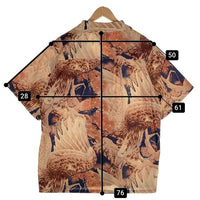 SAPEur サプール 大鷹 半袖 アロハシャツ ブラウン A0023-364 Size L 福生店