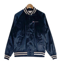 Supreme シュプリーム 13SS Champion チャンピオン Satin Jacket サテンジャケット スタジャン ネイビー Size S 福生店