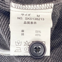 SUN VALLEY サンバレー コットンリネンダンガリー起毛ワンピース グレージュ sizeM 瑞穂店