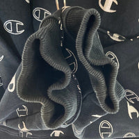 Champion チャンピオン リバースウィーブ Cマーク 総柄 ロゴプリント パーカー ブラック sizeM 瑞穂店