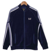 Needles ニードルス R/C Velour Track Jacket ベロア ジップアップ トラックジャケット ネイビー Size M 福生店