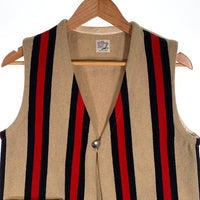 orslow オアスロウ ストライプ チマヨベスト 1釦 ベージュ Size 2 福生店