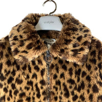 SUPERTHANKS スーパーサンクス ST184 JK006A レオパード柄 ファージャケット ブラウン sizeL 瑞穂店