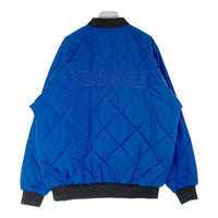 X-LARGE エクストララージ 101214021009 21AW REVERSIBLE QUILTED BOMBER JACKET リバーシブル キルティング ボンバージャケット ブルー sizeXL 瑞穂店