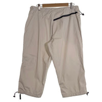 00's NIKE ナイキ ポリエステル リップストップ クロップドパンツ アイボリー ウエスト裾ドローコード Size 34 福生店