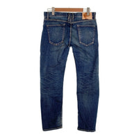 TMT ティーエムティー 20AW HYBRID-STRETCH DENIM 5P FRONT POINT CROPPED TAPERED ハイブリッドストレッチデニム ジーンズ スリム アンクル インディゴ USED/ダメージ加工 TPT-F2003 Size M 福生店