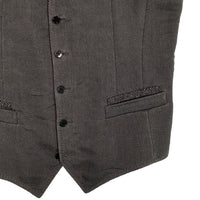 DOLCE&GABBANA ドルチェアンドガッバーナ シルク ウール ベスト チャコールグレー G7092T Size 48 福生店