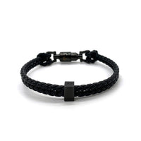 GUCCI グッチ Braided bracelet with piston detail ピストン ディテール ブレイド ブレスレット ブラック 859240 Size 全長約20cm 福生店