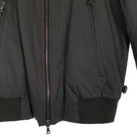 PRADA SPORT プラダスポーツ Shearling Jacket コットン ナイロン 中綿 リブジャケット 襟ボア モスグリーン ブラック SGA560 Size 50 福生店
