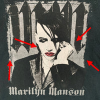 00's MARILYN MANSON マリリンマンソン 半袖 Tシャツ ブラック DELTA PRO WEIGHTタグ Size L 福生店