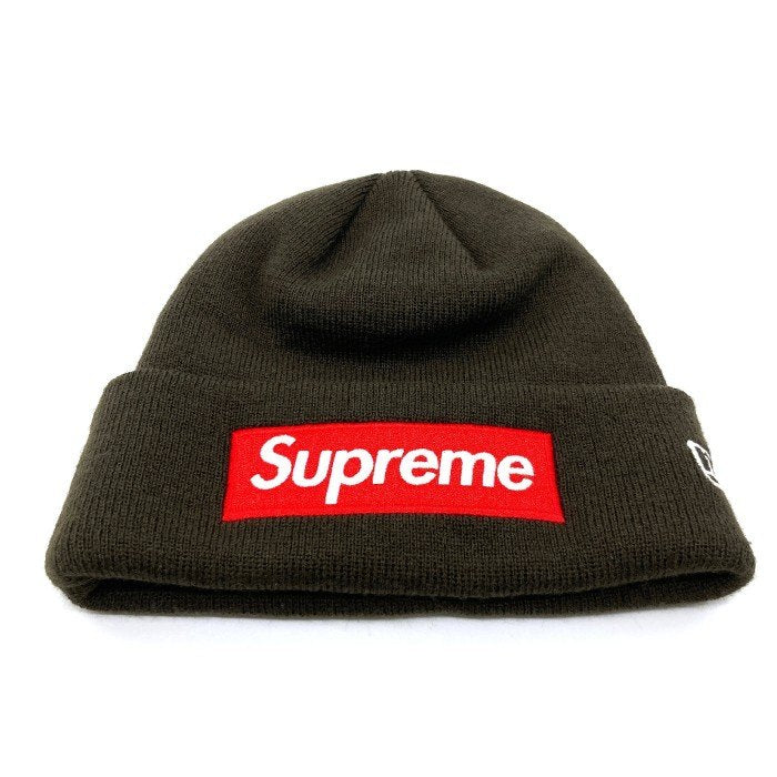 SUPREME シュプリーム 22AW × NEW ERA Box Logo Beanie ニューエラー ボックス ロゴ ビーニー ニットキャップ  ブラウン 瑞穂店