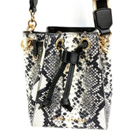 MARC JACOBS マークジェイコブス H650M10SP22 The Bucket Bag バケットバッグ パイソン柄 ブラック 瑞穂店