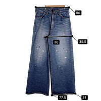Lee リー COMPILATIONS ウエスタンデニムパンツ ワイド ジーンズ インディゴ ペンキ加工 LM9817 Size L 福生店