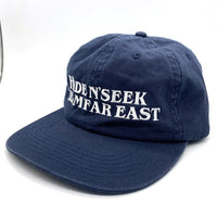 HideandSeek ハイドアンドシーク 刺繡 6パネルキャップ ネイビー 福生店