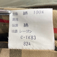 Burberry’s バーバリーズ イングランド製 裏地ノバチェック ステンカラーコート カーキ size- 瑞穂店