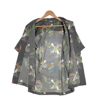 THE NORTH FACE ノースフェイス ポリエステル レーヨン アロハシャツ チャコールグレー AT30604 Size L 福生店