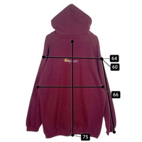 90's STUSSY ステューシー BASIC-S プリント プルオーバースウェットパーカー ボルドー 中国製 白タグ Size XL 福生店