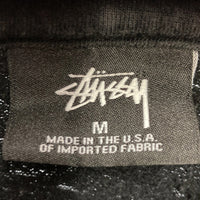 STUSSY ステューシー USA製 ワールドツアー プルオーバーパーカー ブラック sizeM 瑞穂店