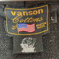 VANSON バンソン トムとジェリー 刺繍&プリント ジップアップ パーカー ブラック sizeL 瑞穂店