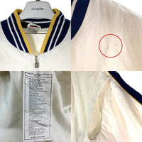 NIKE ナイキ 90's 銀タグ タイ製 テニスロゴ リブブルゾン ホワイト sizeL 瑞穂店