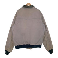 80's Carhartt カーハート ダック地 ウエスタンヨーク ワークジャケット グレー 100周年 赤キルティングライナー Size L 相当 福生店