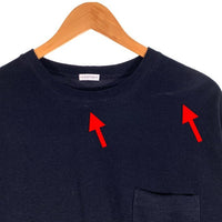 +CLOTHET クロスクローゼット Micro Pile Big T-shirt マイクロパイル ビッグTシャツ ネイビー CLD-60028 Size 2 福生店