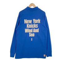 WIND AND SEA ウィンダンシー NBA New York Knicks ニューヨークニックス タートルネック ロングスリーブTシャツ ブルー Size L 福生店