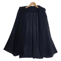 LENO リノ CPOシャツ ブラック ウール コットン カシミヤ 日本製 H2202-SH010 Size 3 福生店