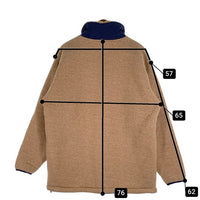 90's Pen Field ペンフィールド パイルフリース プルオーバージャケット ハーフジップ オレンジ ネイビー USA製 Size L 福生店