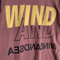 WIND AND SEA ウィンダンシー -YOU AND SEA- WDS CUSTOM L/S Tee プリント ロングスリーブTシャツ MERLOT WDS-O-YAS-23-Q3-01 Size L 福生店