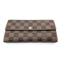 LOUISVUITTON ルイヴィトン ダミエ ポルトフォイユサラ 長財布 N61734 ブラウン ※ホック緩め 瑞穂店