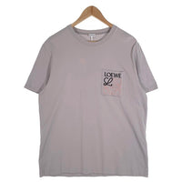 LOEWE ロエベ アナグラム 刺繡ロゴ ポケットTシャツ グレー H526Y22X99 Size M 福生店