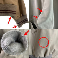 70's Sears シアーズ ジップアップジャケット ベージュ リブ ラグランスリーブ TALONジップ Size L 福生店