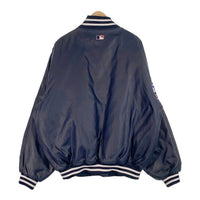 Majestic マジェスティック ニューヨーク・ヤンキース ナイロン スタジャン ネイビー 中綿 ワッペン ネイビー 韓国製 Size XXL 福生店