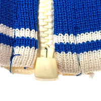 LEVI'S リーバイス TALONジップ 80s オリンピック ベロアジャケット ブルー×ホワイト size-※フロント・右袖汚れ有★ 瑞穂店